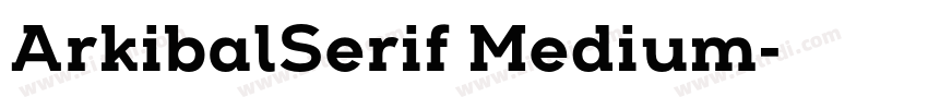 ArkibalSerif Medium字体转换